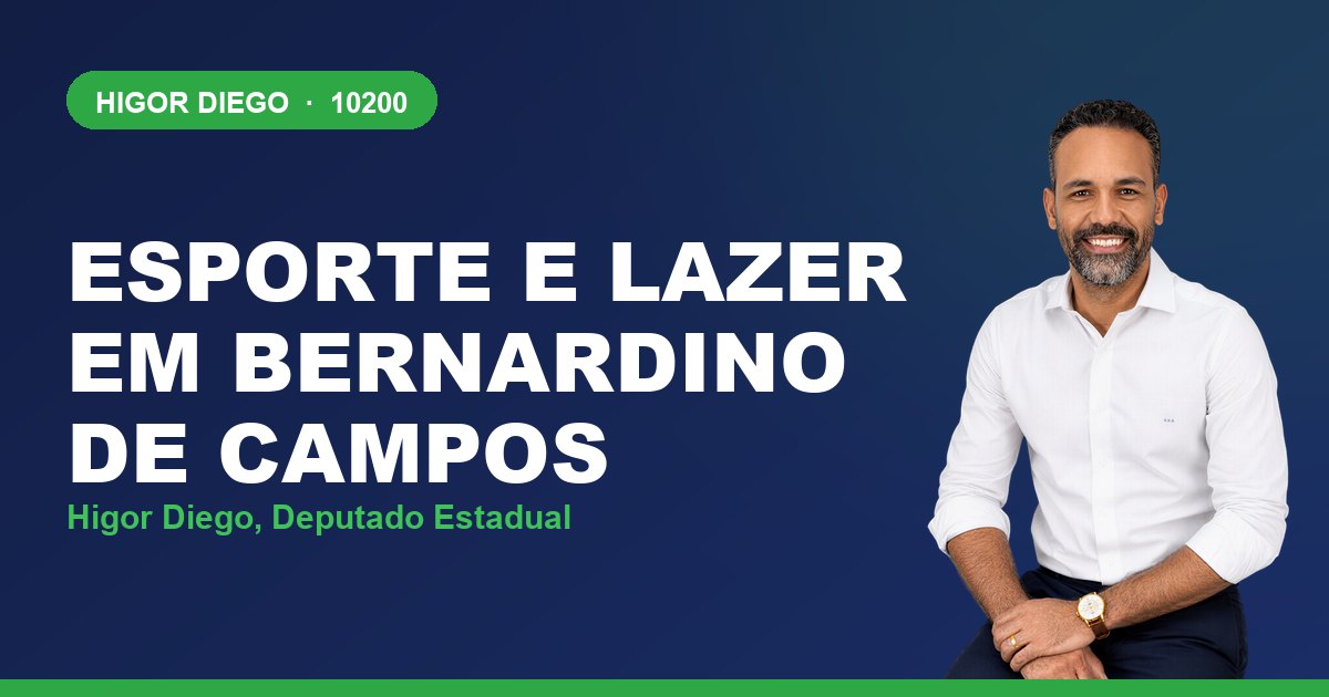 Esporte e Lazer em Bernardino de Campos, com Higor Diego, deputado estadual 10200