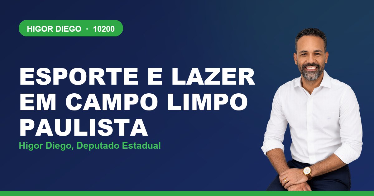 Esporte e Lazer em Campo Limpo Paulista, com Higor Diego, deputado estadual 10200