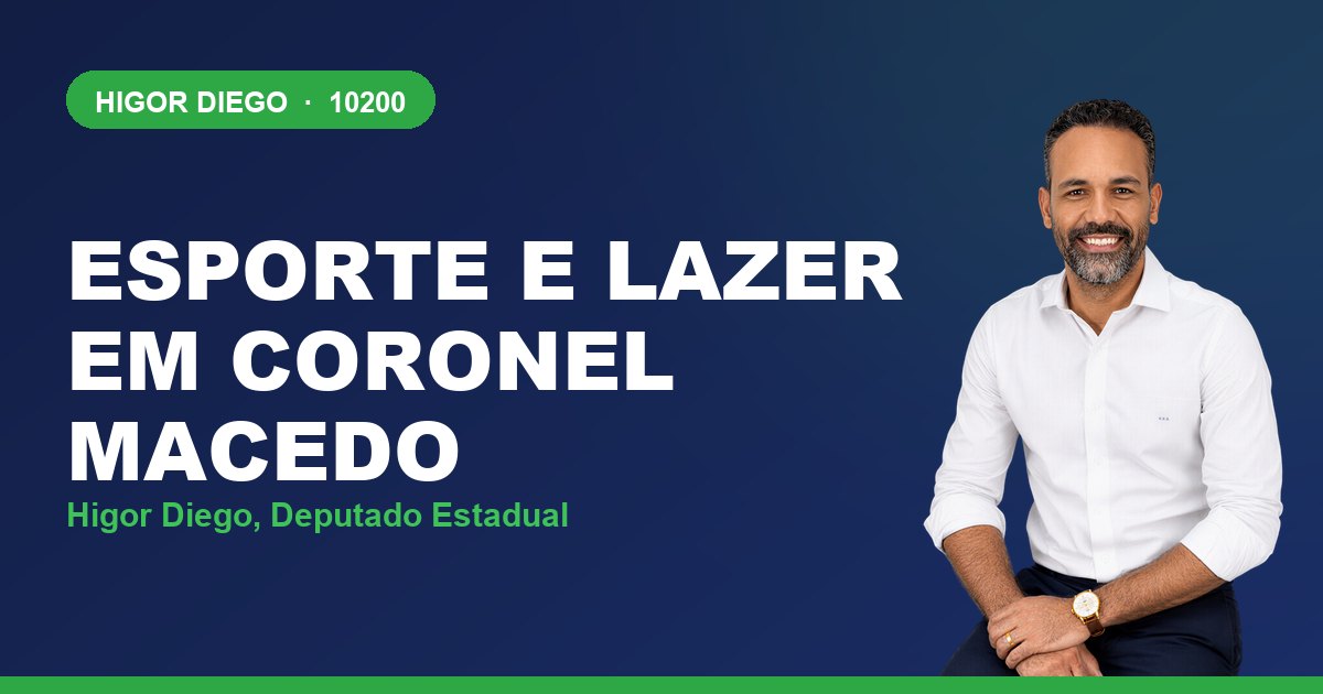 Esporte e Lazer em Coronel Macedo, com Higor Diego, deputado estadual 10200