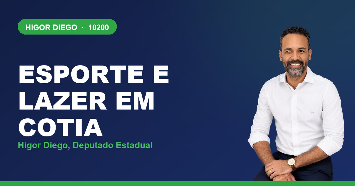 Esporte e Lazer em Cotia, com Higor Diego, deputado estadual 10200