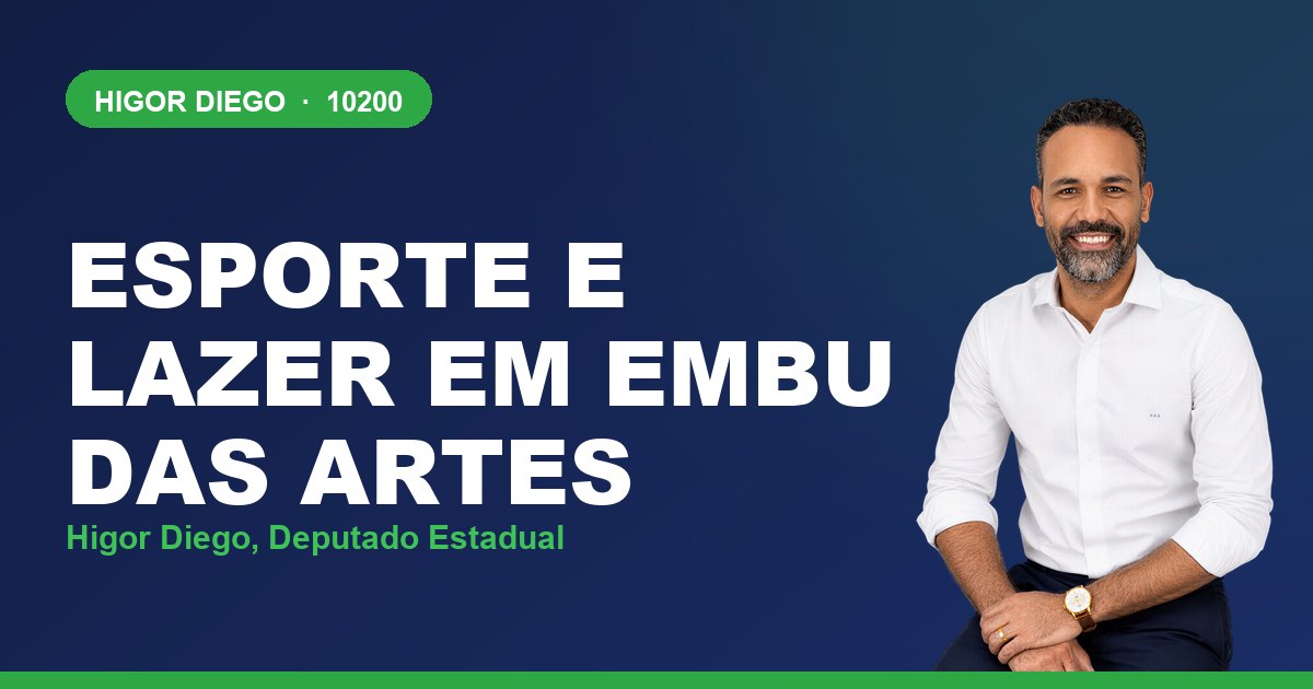 Esporte e Lazer em Embu das Artes, com Higor Diego, deputado estadual 10200
