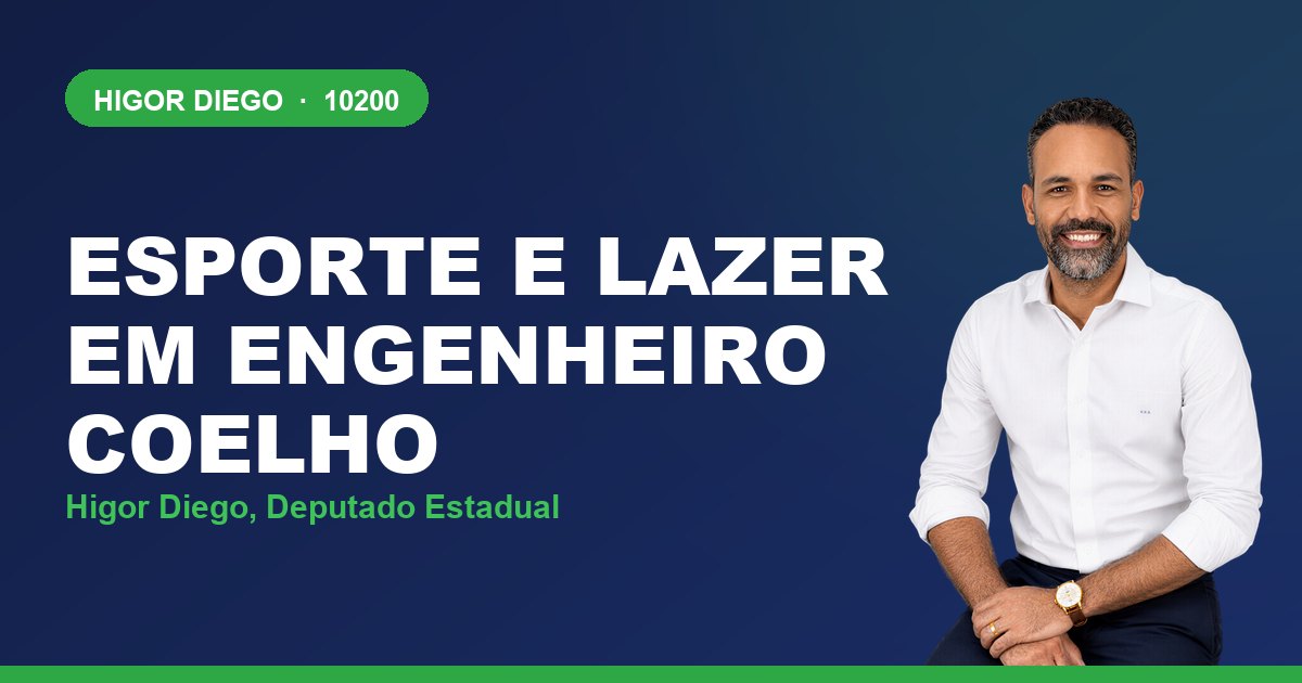 Esporte e Lazer em Engenheiro Coelho, com Higor Diego, deputado estadual 10200