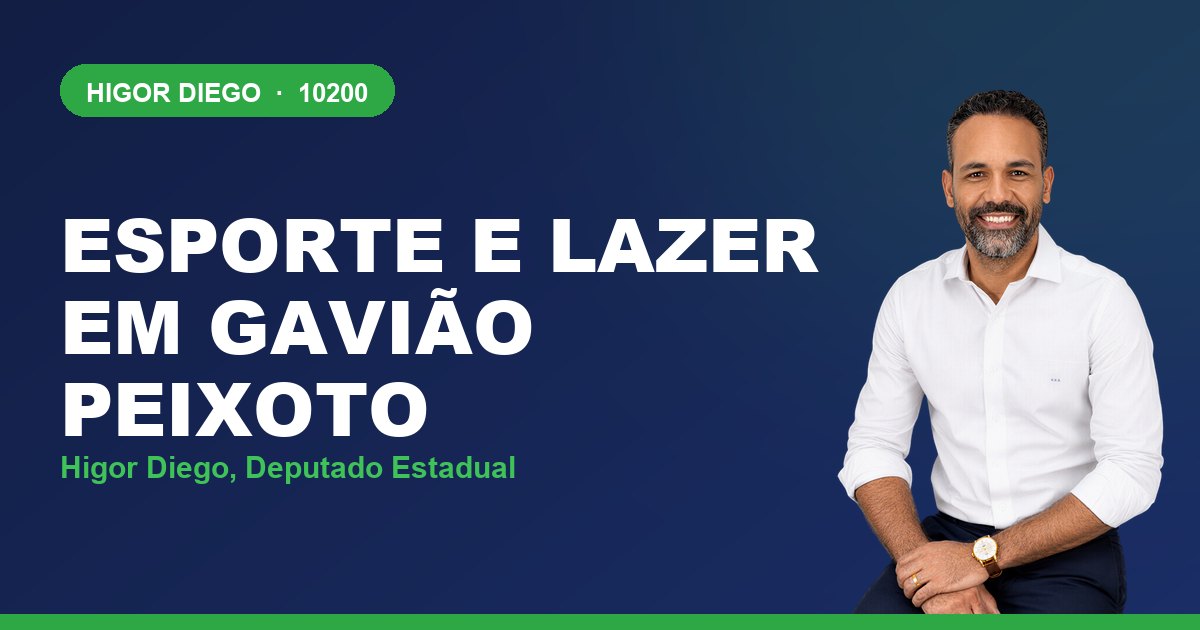 Esporte e Lazer em Gavião Peixoto, com Higor Diego, deputado estadual 10200