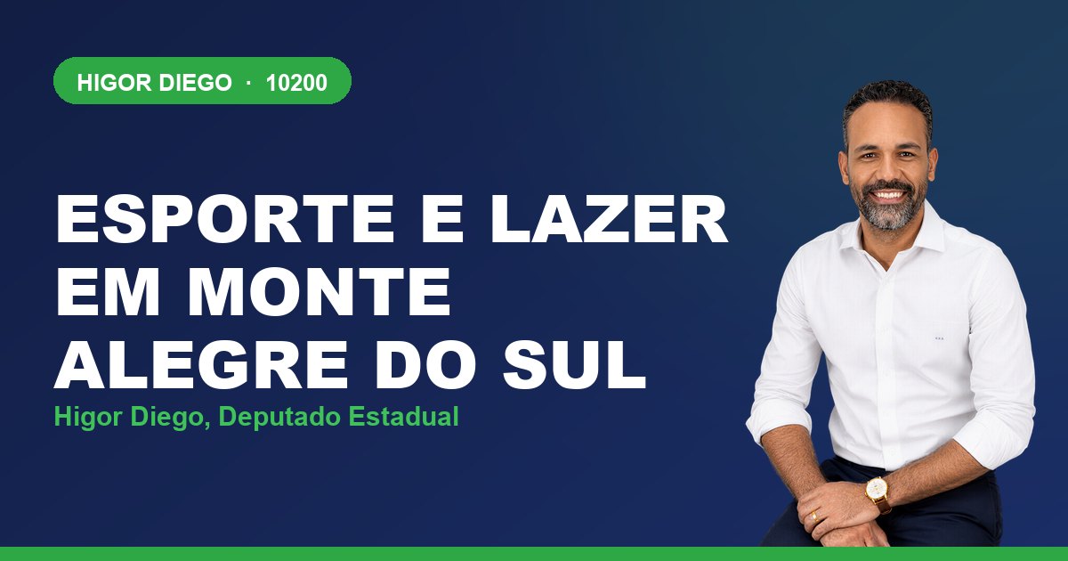 Esporte e Lazer em Monte Alegre do Sul, com Higor Diego, deputado estadual 10200
