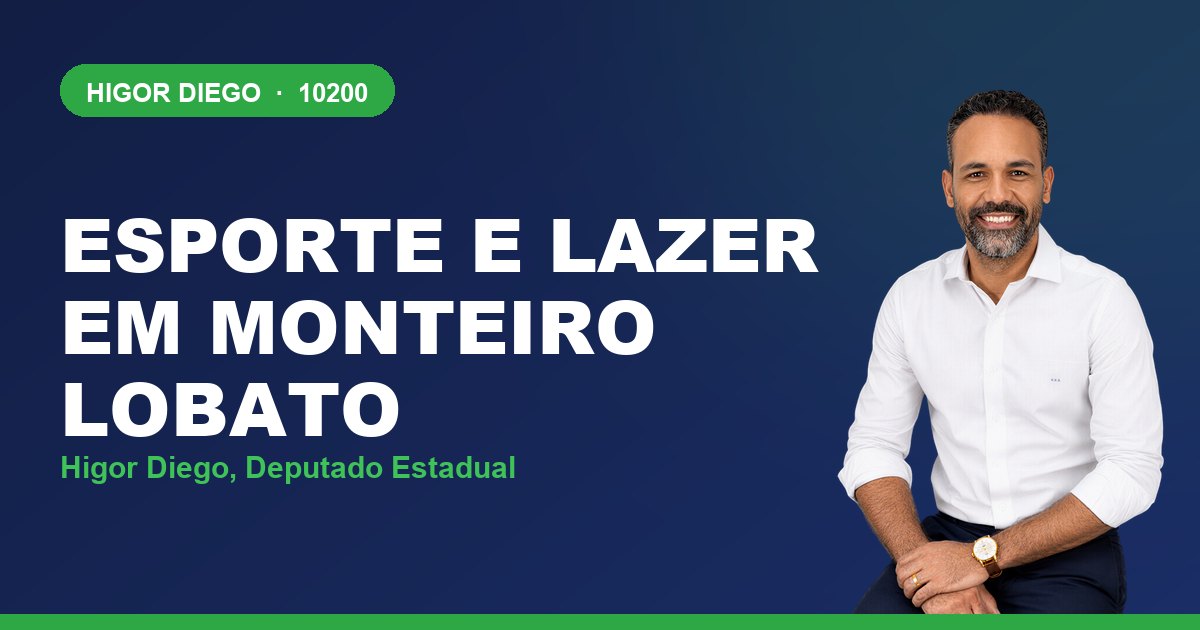 Esporte e Lazer em Monteiro Lobato, com Higor Diego, deputado estadual 10200