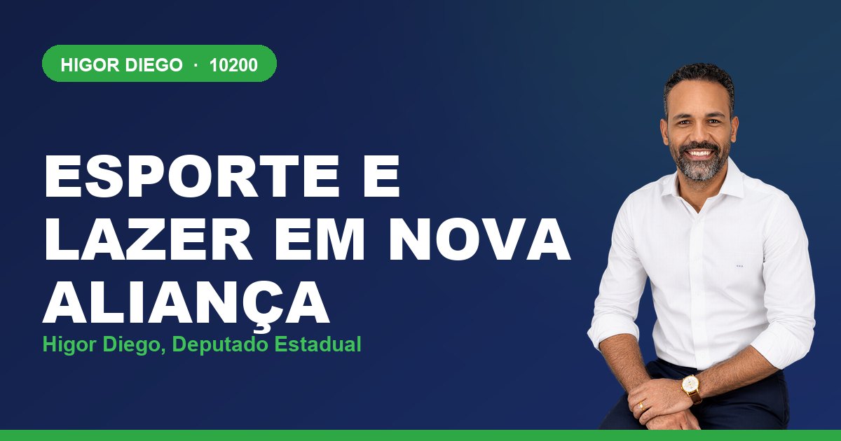 Esporte e Lazer em Nova Aliança, com Higor Diego, deputado estadual 10200