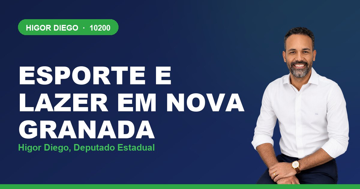 Esporte e Lazer em Nova Granada, com Higor Diego, deputado estadual 10200