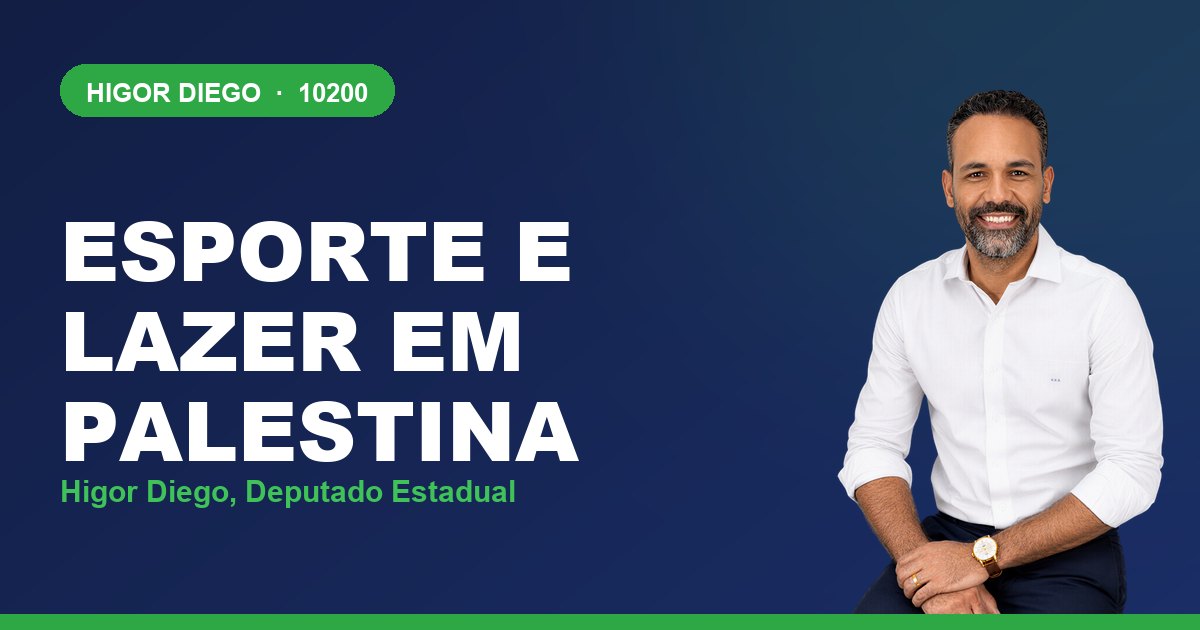 Esporte e Lazer em Palestina, com Higor Diego, deputado estadual 10200