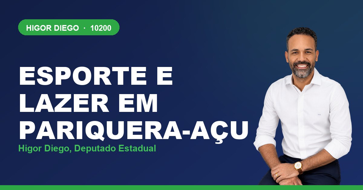 Esporte e Lazer em Pariquera-Açu, com Higor Diego, deputado estadual 10200