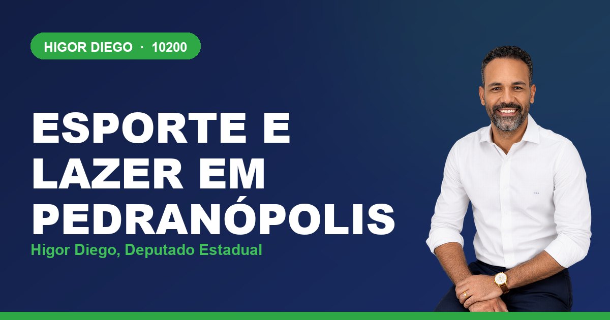 Esporte e Lazer em Pedranópolis, com Higor Diego, deputado estadual 10200