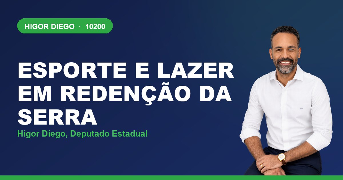 Esporte e Lazer em Redenção da Serra, com Higor Diego, deputado estadual 10200