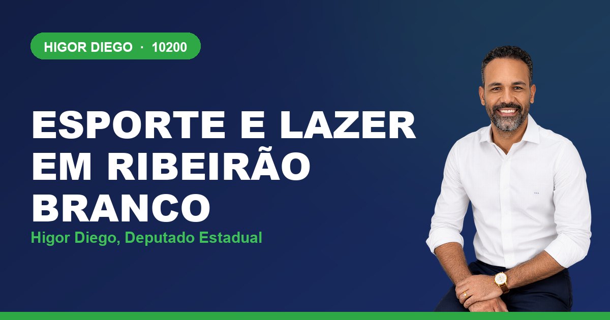 Esporte e Lazer em Ribeirão Branco, com Higor Diego, deputado estadual 10200