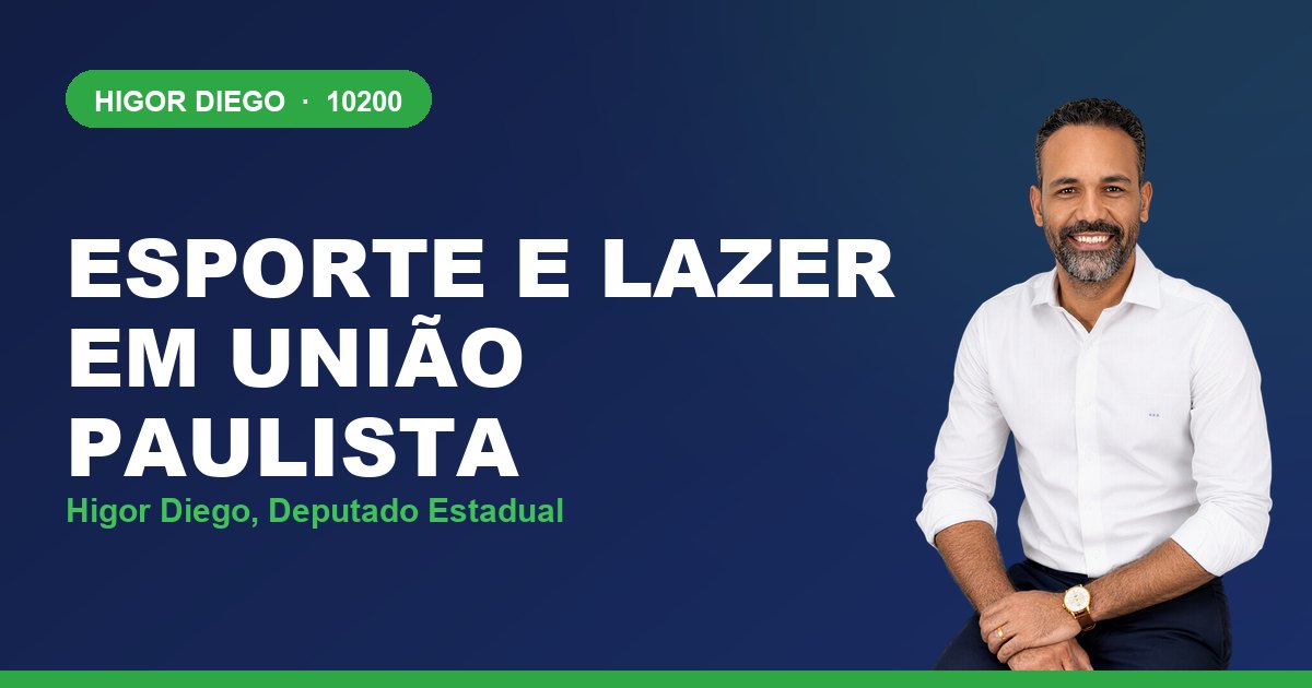 Esporte e Lazer em União Paulista, com Higor Diego, deputado estadual 10200