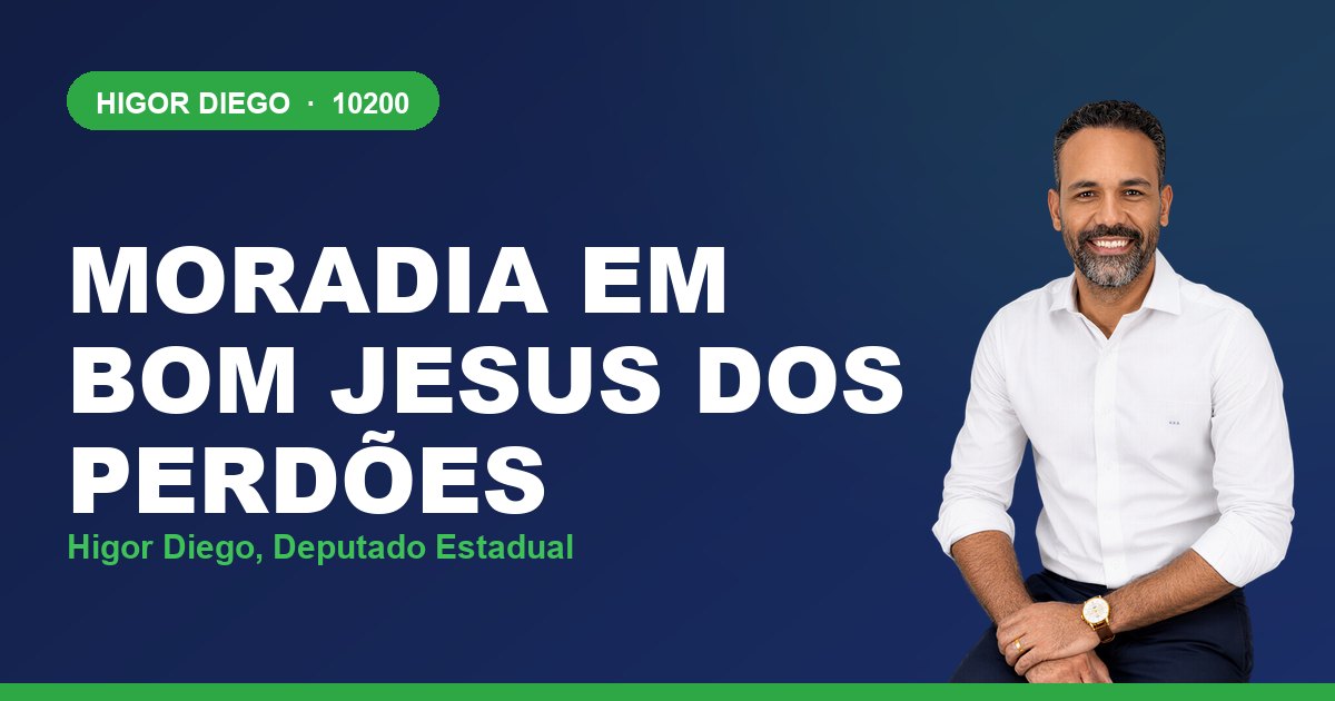 Moradia em Bom Jesus dos Perdões, com Higor Diego, deputado estadual 10200