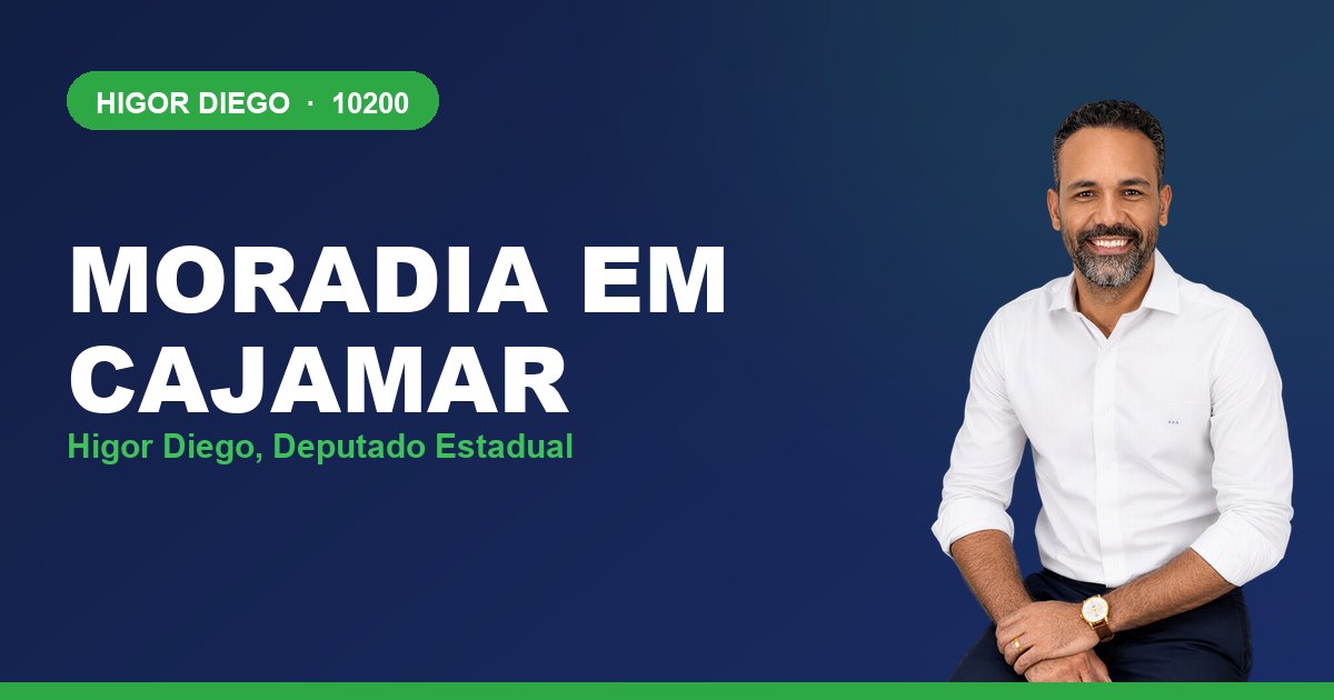 Moradia em Cajamar, com Higor Diego, deputado estadual 10200