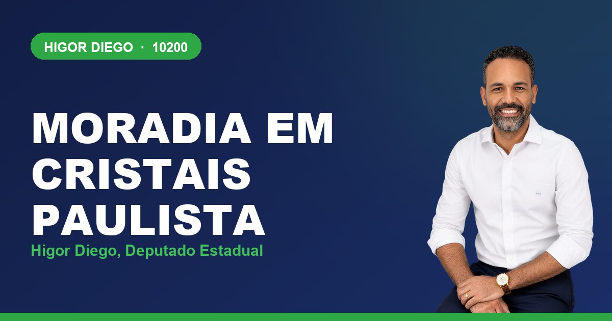 Moradia em Cristais Paulista, com Higor Diego, deputado estadual 10200