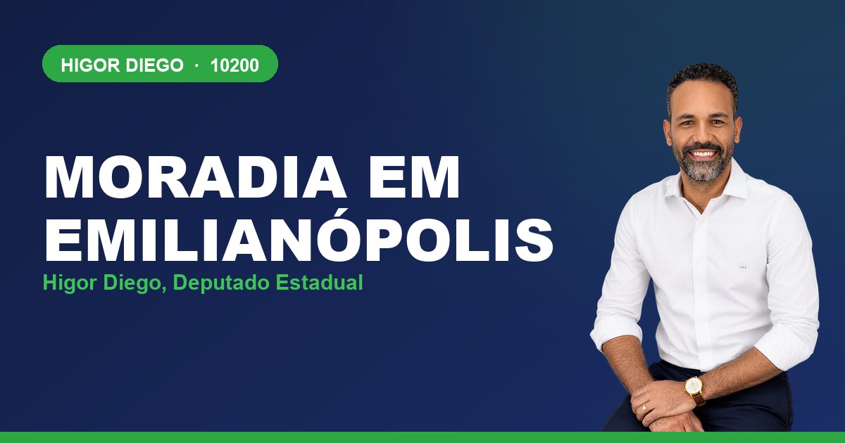 Moradia em Emilianópolis, com Higor Diego, deputado estadual 10200