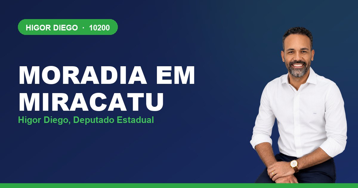 Moradia em Miracatu, com Higor Diego, deputado estadual 10200