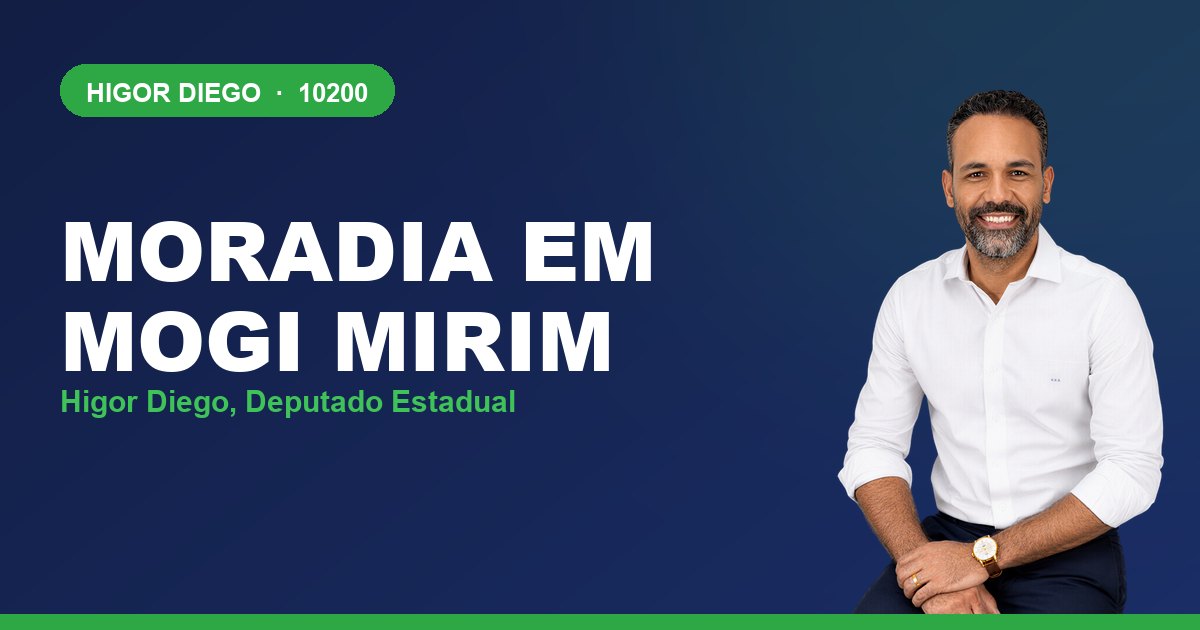 Moradia em Mogi Mirim, com Higor Diego, deputado estadual 10200