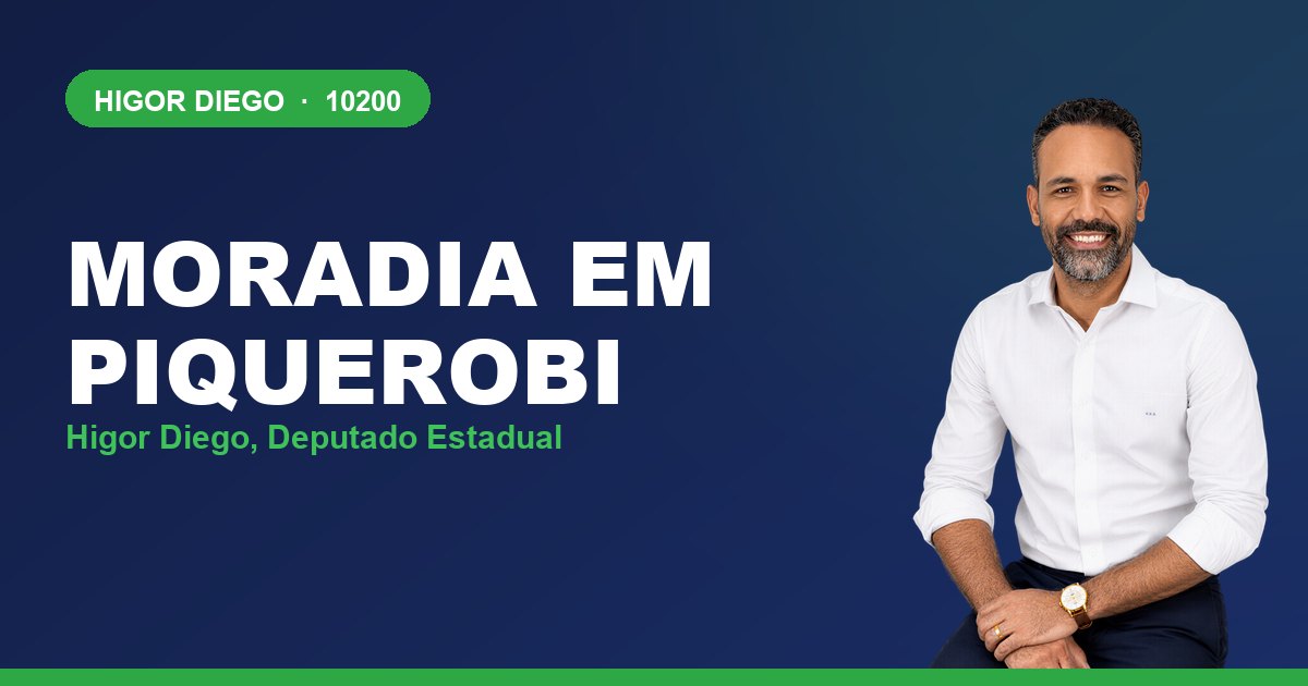 Moradia em Piquerobi, com Higor Diego, deputado estadual 10200
