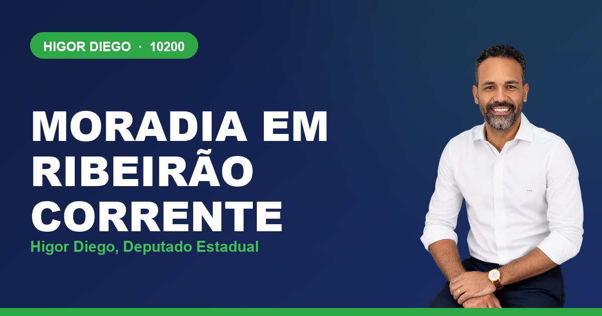 Moradia em Ribeirão Corrente, com Higor Diego, deputado estadual 10200