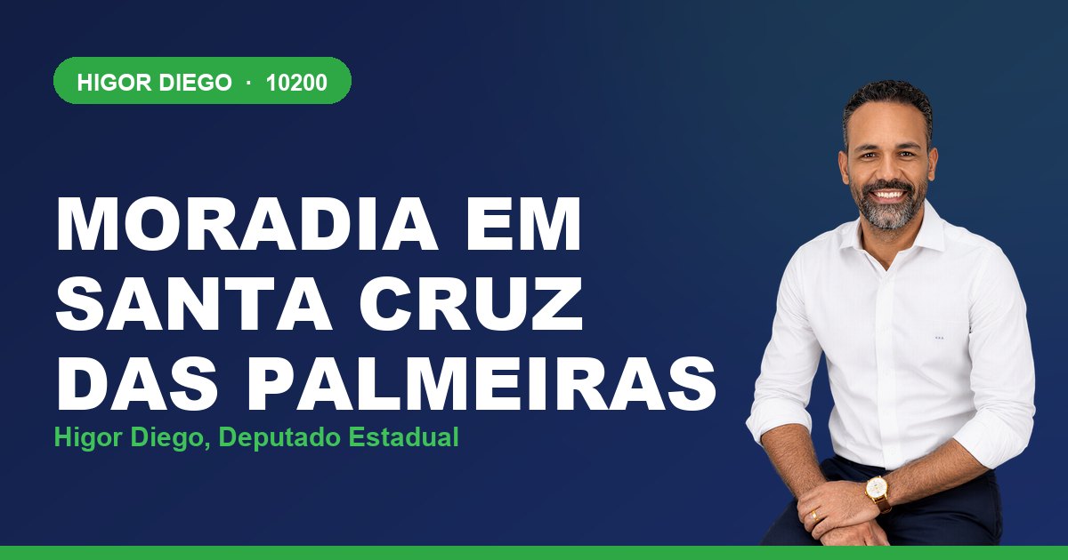 Moradia em Santa Cruz das Palmeiras, com Higor Diego, deputado estadual 10200