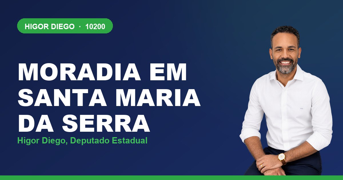 Moradia em Santa Maria da Serra, com Higor Diego, deputado estadual 10200