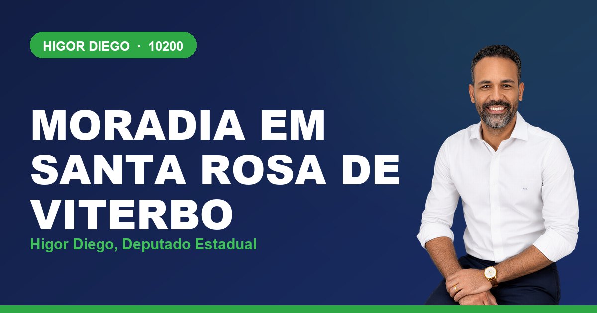 Moradia em Santa Rosa de Viterbo, com Higor Diego, deputado estadual 10200