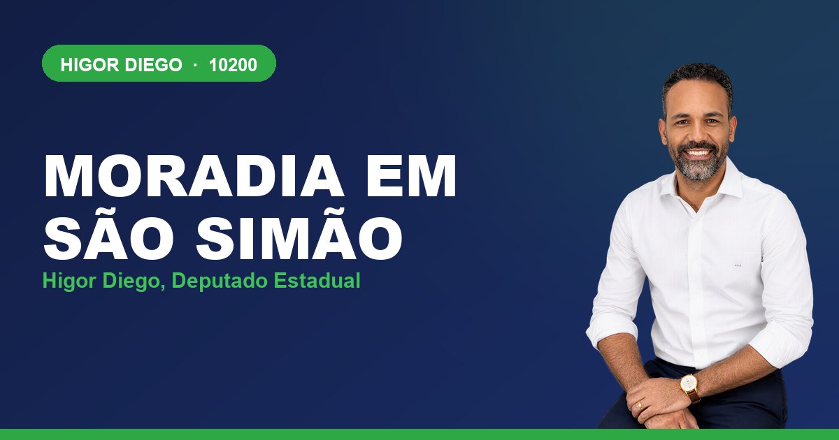 Moradia em São Simão, com Higor Diego, deputado estadual 10200