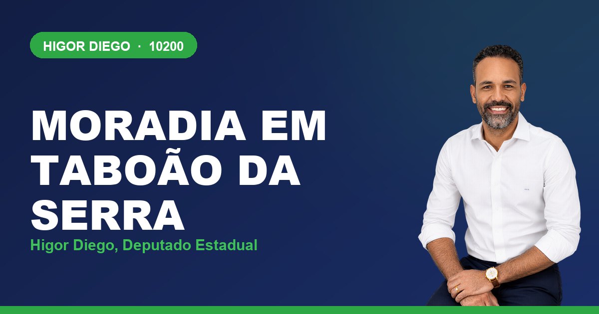 Moradia em Taboão da Serra, com Higor Diego, deputado estadual 10200