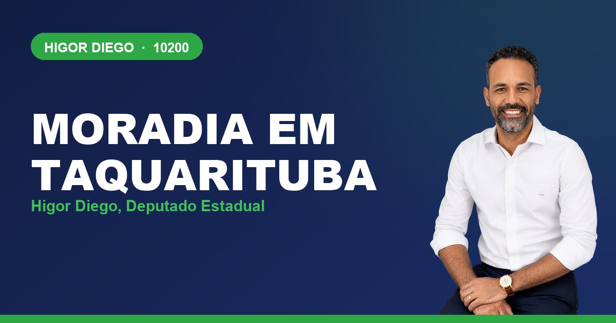 Moradia em Taquarituba, com Higor Diego, deputado estadual 10200