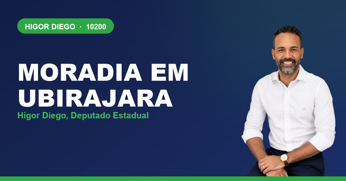 Moradia em Ubirajara, com Higor Diego, deputado estadual 10200