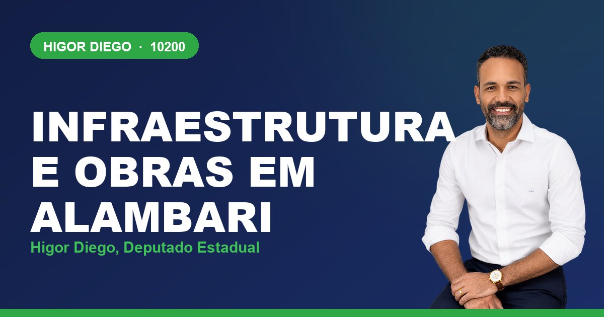 Infraestrutura e Obras em Alambari, com Higor Diego, deputado estadual 10200