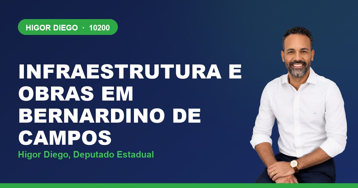 Infraestrutura e Obras em Bernardino de Campos, com Higor Diego, deputado estadual 10200