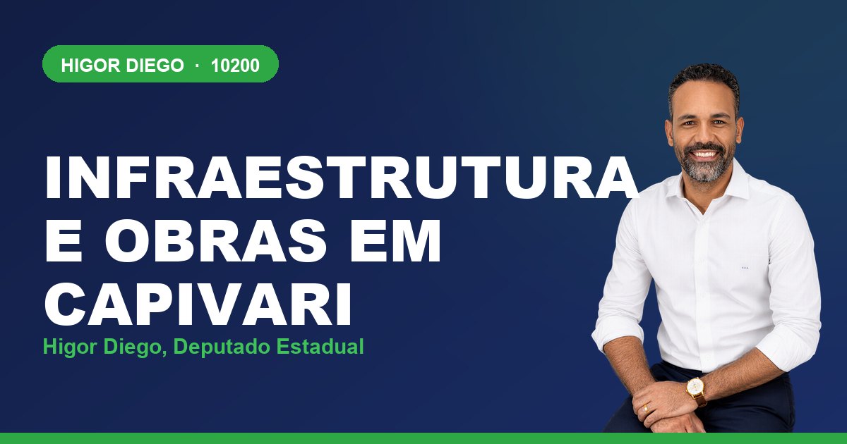 Infraestrutura e Obras em Capivari, com Higor Diego, deputado estadual 10200