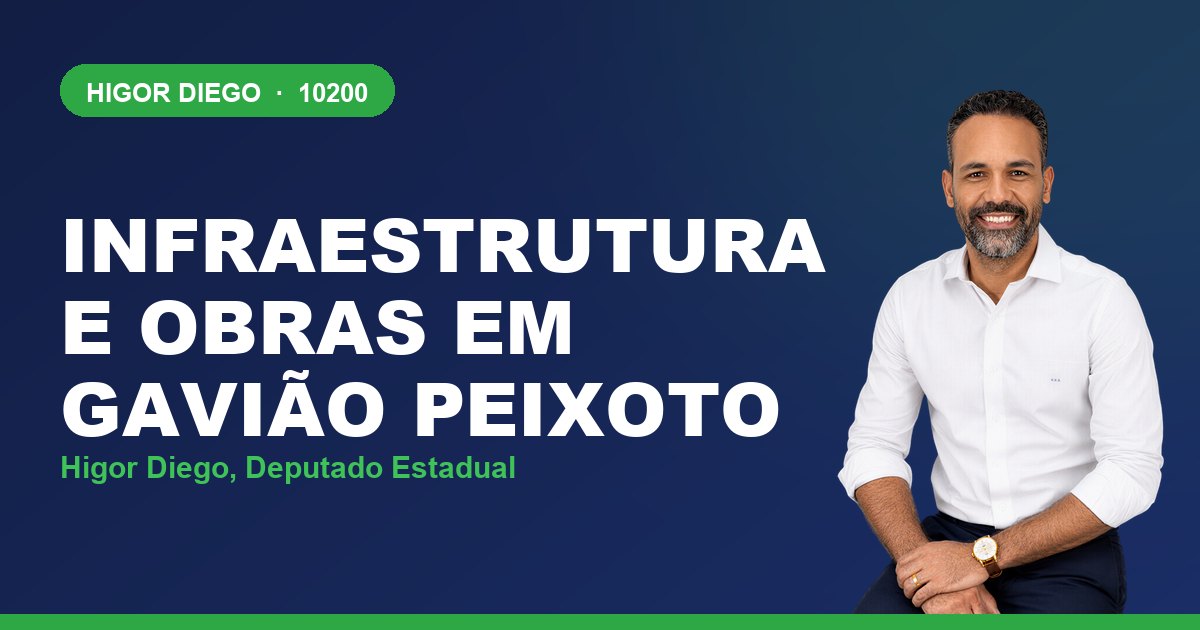 Infraestrutura e Obras em Gavião Peixoto, com Higor Diego, deputado estadual 10200