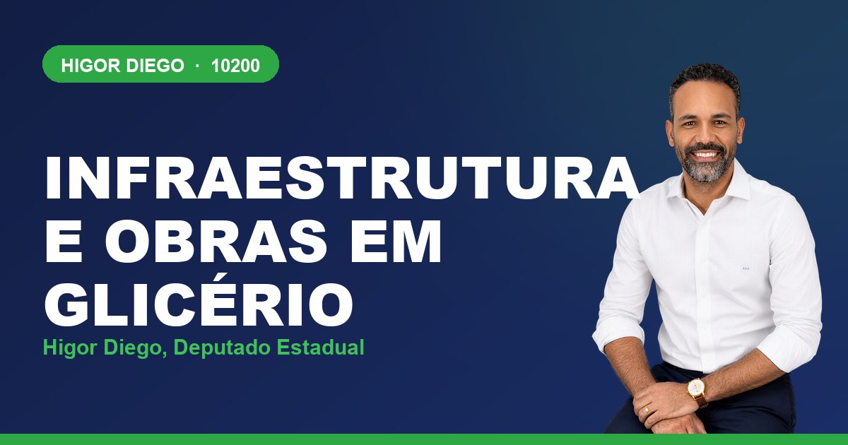 Infraestrutura e Obras em Glicério, com Higor Diego, deputado estadual 10200