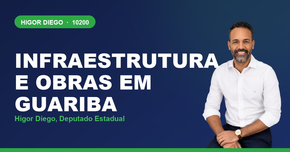 Infraestrutura e Obras em Guariba, com Higor Diego, deputado estadual 10200