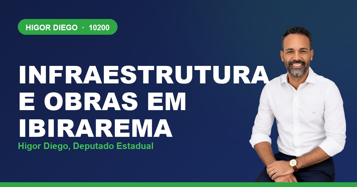 Infraestrutura e Obras em Ibirarema, com Higor Diego, deputado estadual 10200