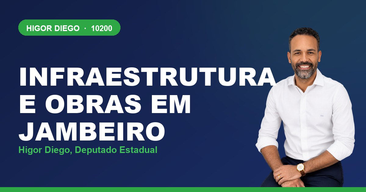 Infraestrutura e Obras em Jambeiro, com Higor Diego, deputado estadual 10200