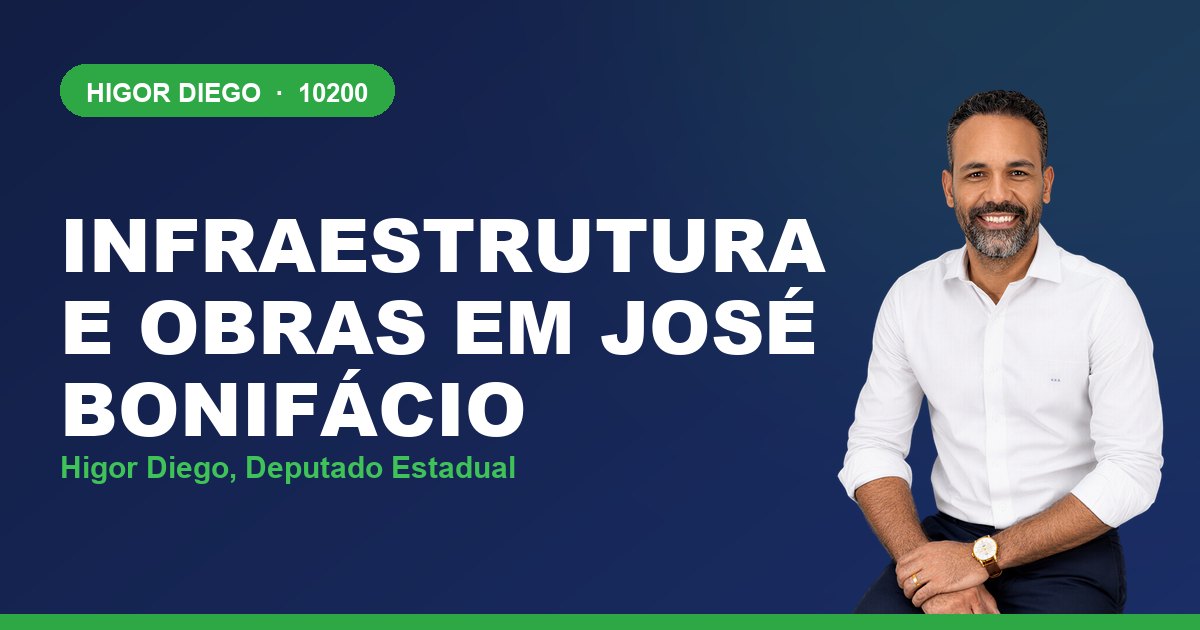 Infraestrutura e Obras em José Bonifácio, com Higor Diego, deputado estadual 10200