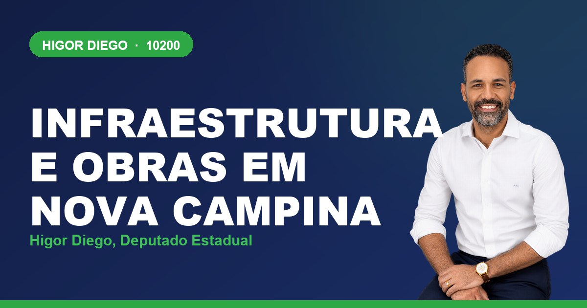 Infraestrutura e Obras em Nova Campina, com Higor Diego, deputado estadual 10200