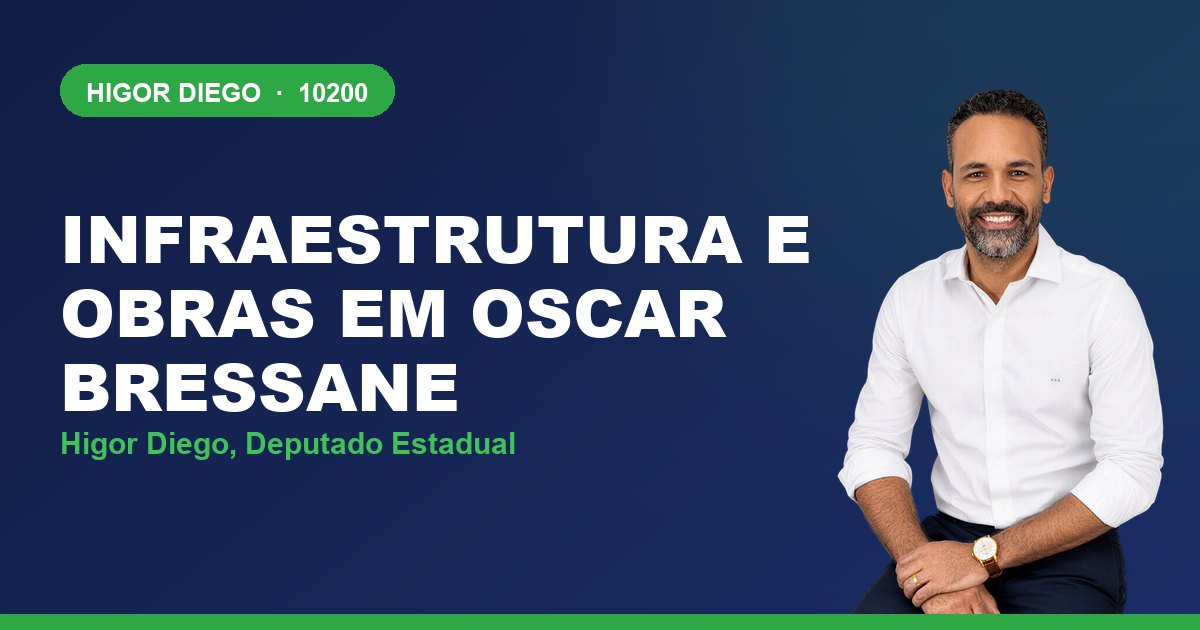 Infraestrutura e Obras em Oscar Bressane, com Higor Diego, deputado estadual 10200