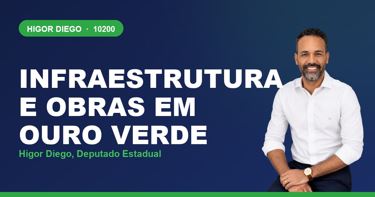 Infraestrutura e Obras em Ouro Verde, com Higor Diego, deputado estadual 10200