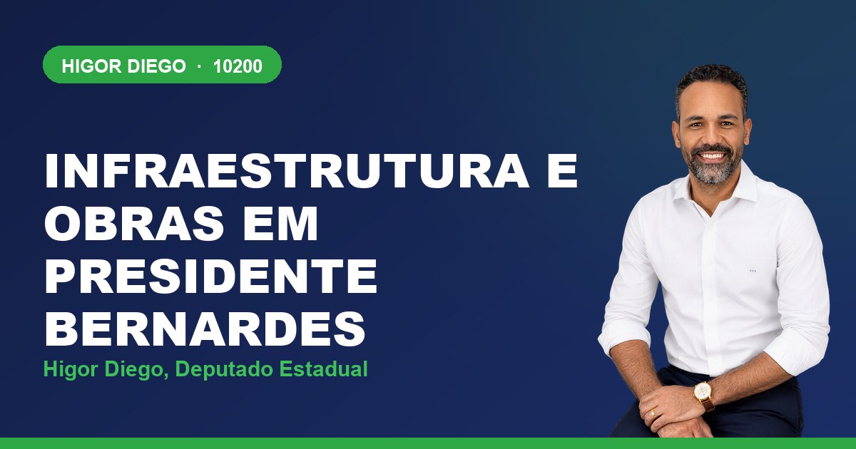 Infraestrutura e Obras em Presidente Bernardes, com Higor Diego, deputado estadual 10200