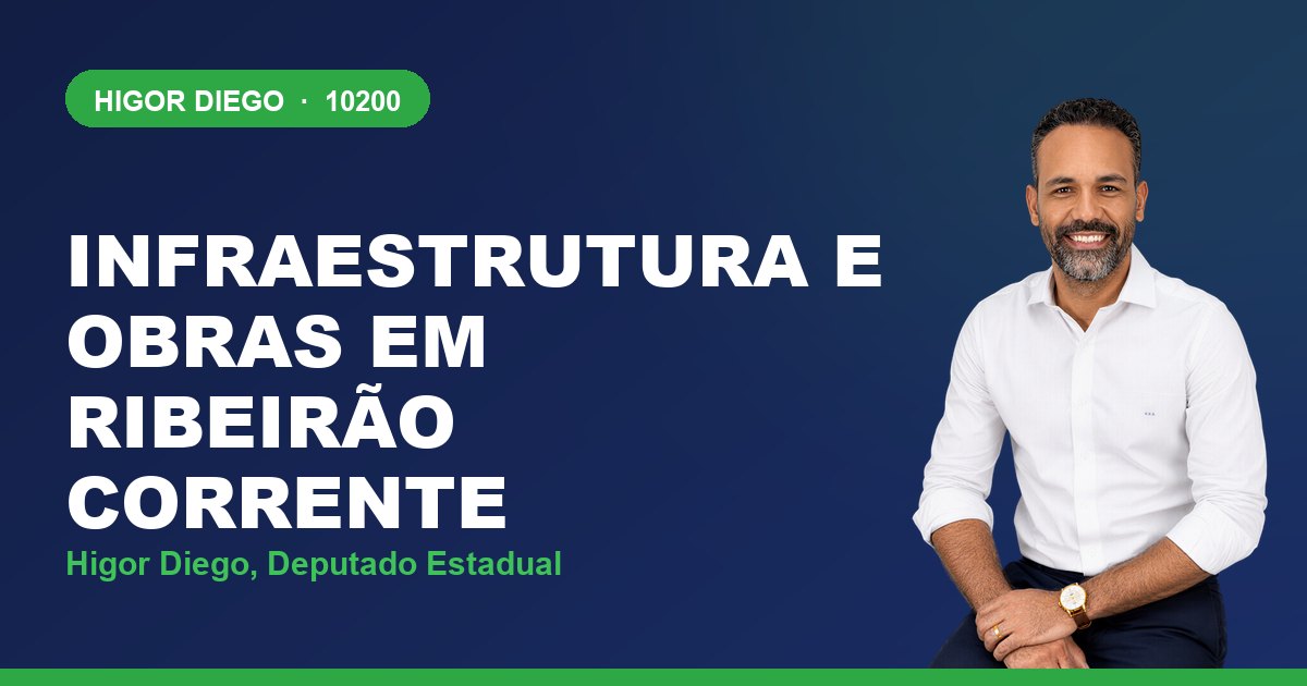 Infraestrutura e Obras em Ribeirão Corrente, com Higor Diego, deputado estadual 10200