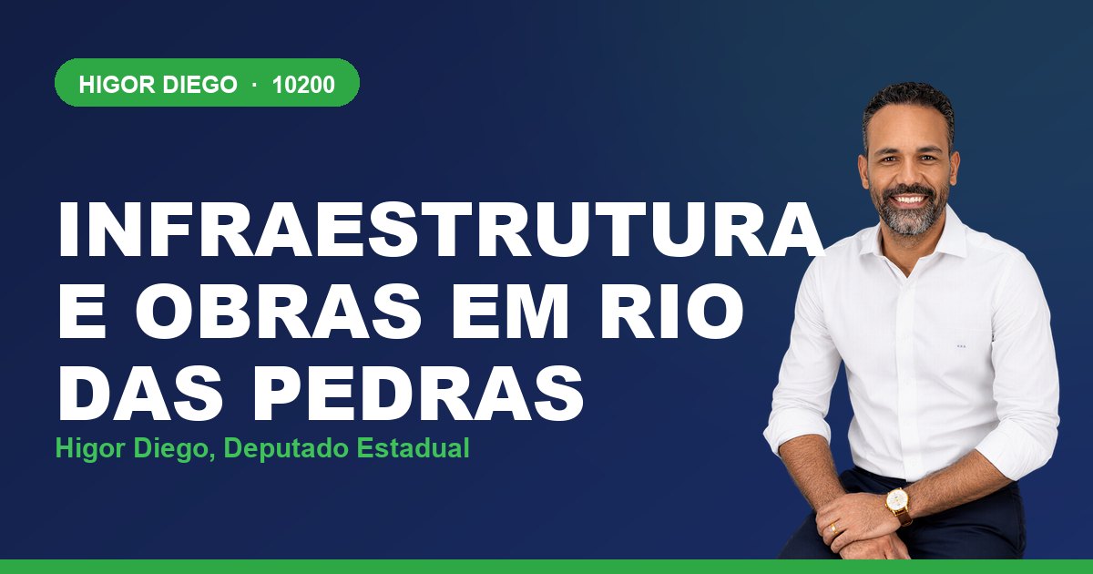 Infraestrutura e Obras em Rio das Pedras, com Higor Diego, deputado estadual 10200