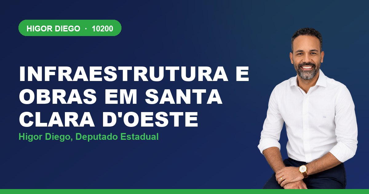 Infraestrutura e Obras em Santa Clara d'Oeste, com Higor Diego, deputado estadual 10200