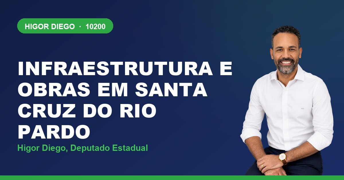Infraestrutura e Obras em Santa Cruz do Rio Pardo, com Higor Diego, deputado estadual 10200