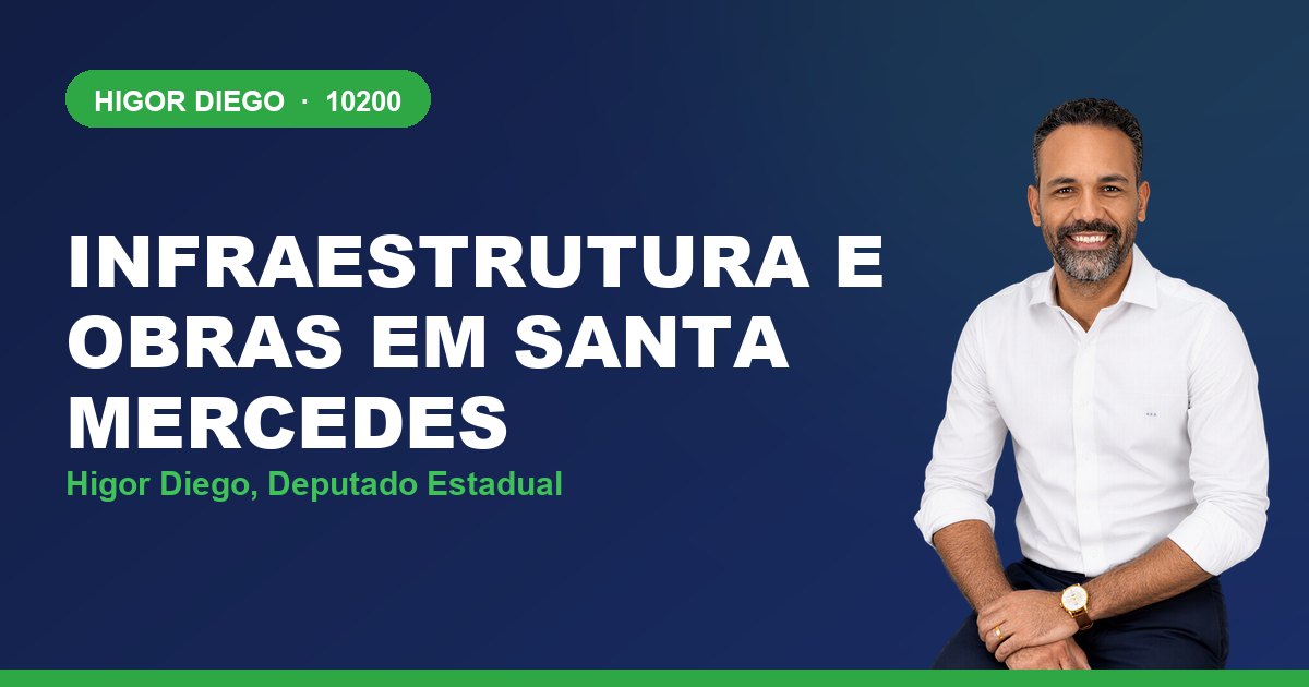 Infraestrutura e Obras em Santa Mercedes, com Higor Diego, deputado estadual 10200